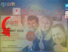 Tablet Screenshot of gram-efterskole.dk